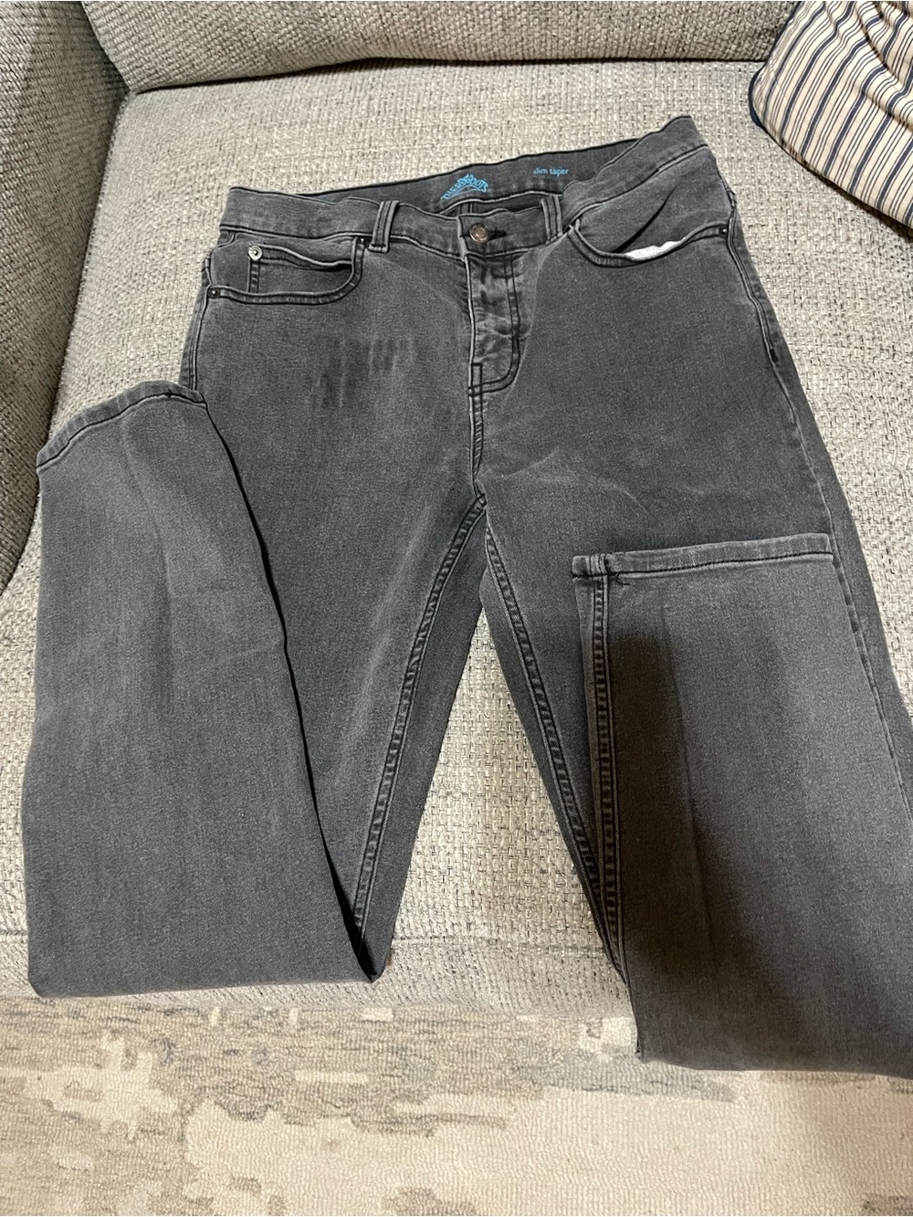Black Cargo Style Jeans